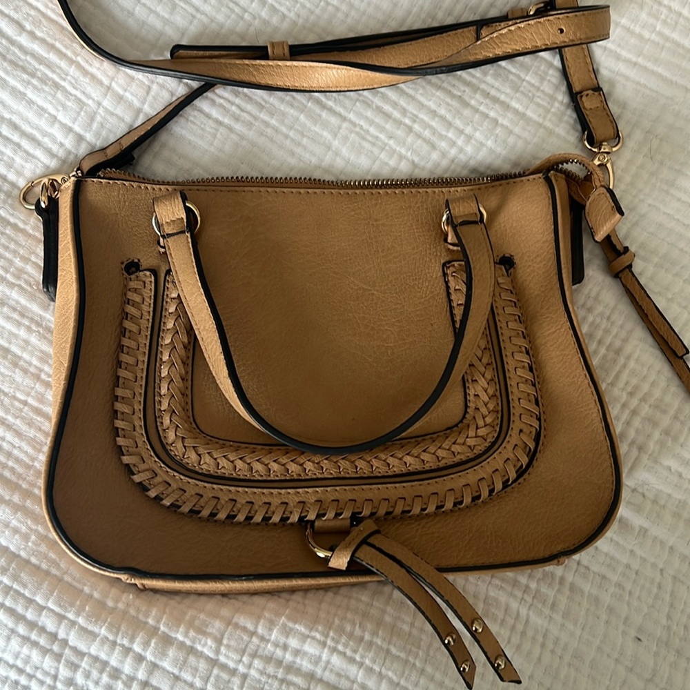 Sole Society tan crossbody bag